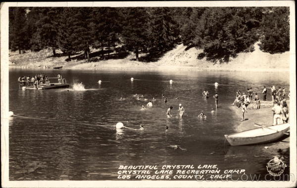 BEAUTIFUL CRYSTAL LAKE, CRYSTAL LAKE RECREATION CAMP LOS ANGELES California