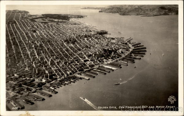 Golden Gate, San Francisco Bay and Water Front California