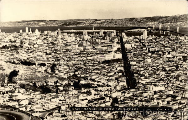 San Francisco from Win Peaks California