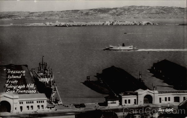 Treasure Island from Telegraph Hill San Francisco California