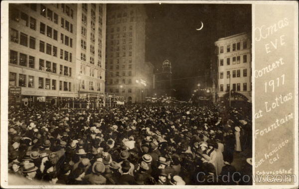 Christmas Eve concert 1911 San Francisco California