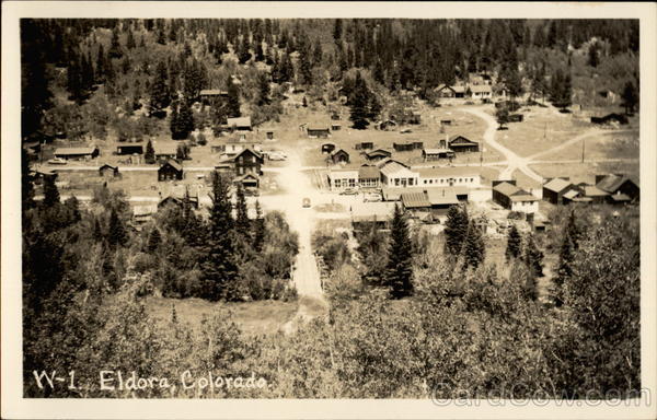 View of Eldora from above Colorado