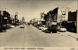 14th Street looking North Burlington, CO Postcard Postcard