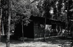 Deerskin Cabin at Broken Arrow Lodge, Lac Court O'Reilles Hayward, WI Postcard Postcard