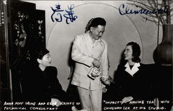 Anna May Wong and Ching Wah Lee Signed Postcard