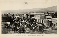 4th of July, 1865, Alder Gulch Postcard