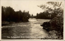 Boulder River near Tourist Park Big Timber, MT Postcard Postcard