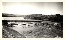 Power Plant and Falls Great Falls, MT Postcard Postcard