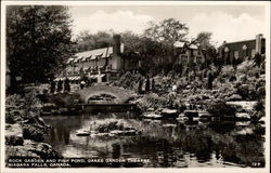 Rock Garden and Fish Pond, Oakes Garden Thatre Postcard