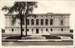 Detroit Public Library Postcard
