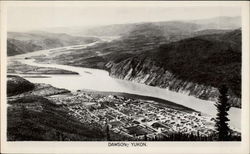 Panorama of Dawson, Yukon Canada Postcard Postcard