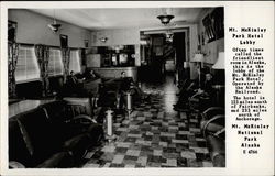 Mt. McKinley Park Hotel Lobby Postcard