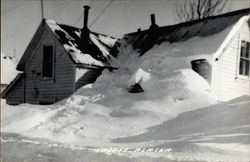 House buried in snow Valdez, AK Postcard Postcard