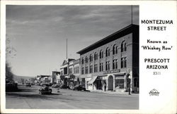 Montezuma Street Prescott, AZ Postcard Postcard