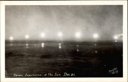 Seven exposures of the sun Nome, AK Postcard Postcard