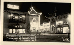 Entrance to Ginling Way - Chinatown on Broadway Postcard