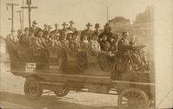 Touring car with tourists San Francisco, CA Postcard Postcard
