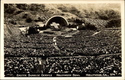 Easter Sunrise Service, Hollywood Bowl Postcard