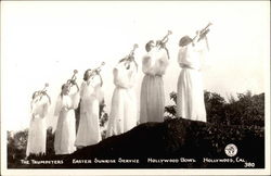 The Trumpeters from the Hollywood Bowl Easter sunrise service Postcard