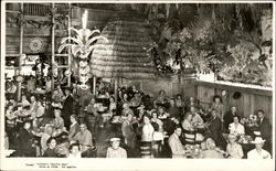 "Aloha"; Clifton's "Pacific Seas", Olive at 6th Postcard