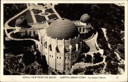 Aerial View from the South - Griffith Observatory Postcard