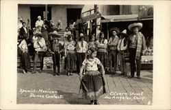 Spanish-Mexican Dance Contest, Olvera Street Postcard