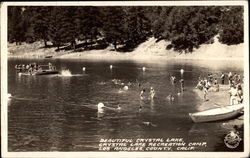 BEAUTIFUL CRYSTAL LAKE, CRYSTAL LAKE RECREATION CAMP Postcard