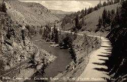 Byers Canon and Colorado River from US 40 Hot Sulphur Springs, CO Postcard Postcard