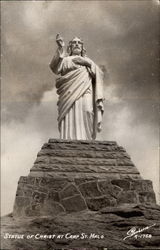 Statue of Christ at Camp St. Malo Allenspark, CO Postcard Postcard