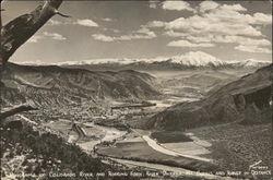 Panorama of Colorado River and Roaring Fork River Valleys Carbondale, CO Postcard Postcard