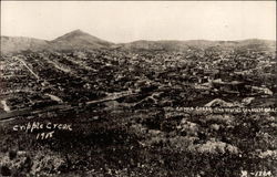 Panorama view of Cripple Creek Colorado Postcard Postcard