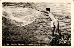 Net Thrower Postcard