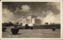 L.D.S. Temple Laie, Oahu Postcard