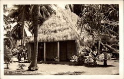 "Little Grass Shack" - Hawaiian Islands Postcard