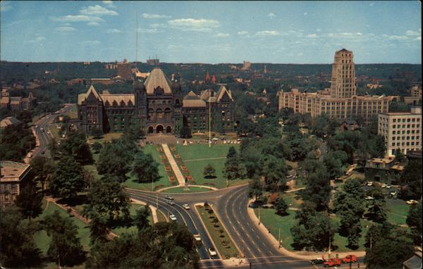 The Provincial Parliament Buildings,The East Block and Queens Park Toronto Canada