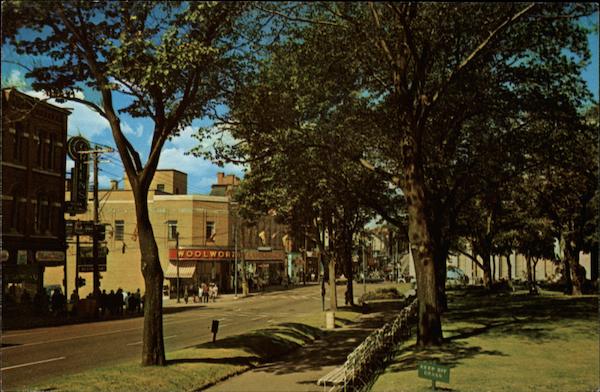 Charlotte Street, Looking North From King's Square Park Saint John NB Canada