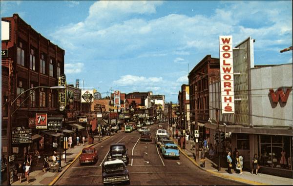 Main Street, Looking East Moncton NB Canada New Brunswick