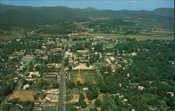 Air View of Brevard North Carolina