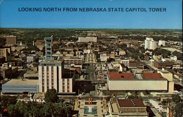 Looking North from Nebraska State Capitol Tower Lincoln