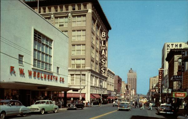 Main Street, looking North In the Heart of Downtown Little Rock Arkansas