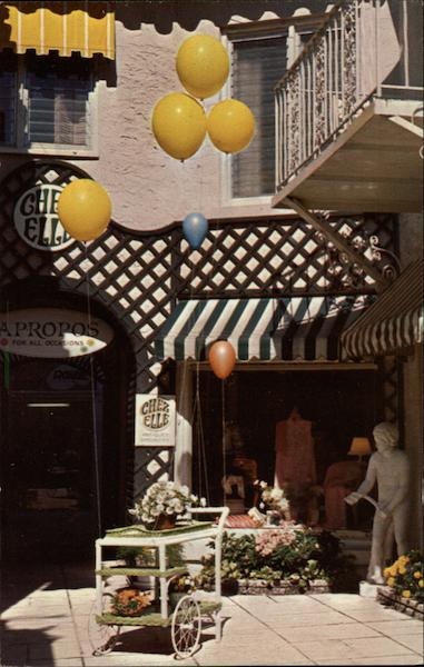 Shops on one of Worth Avenue's many Via's Palm Beach Florida