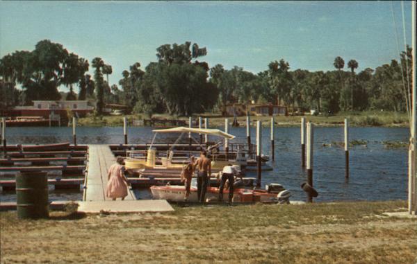 Boat Docks, Hontoon Island, Near Deland Eustis Florida