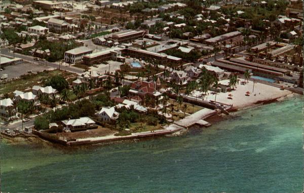 South Beach and Resort Hotels in Background Key West Florida