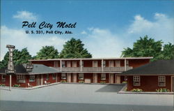 Pell City Motel Postcard