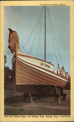 The Leif Erikson Boat, Leif Erikson Park Duluth, MN Postcard Postcard