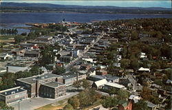 View over Town Postcard