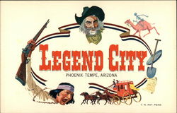 Legend City of Phoenix-Tempe Postcard