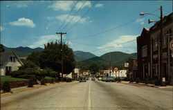 Main Street, looking North Black Mountain, NC Postcard Postcard