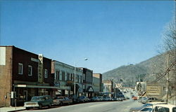 Looking North on King Street Boone, NC Postcard Postcard