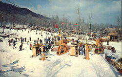 Beech Mountain Ski Resort Banner Elk, NC Postcard Postcard